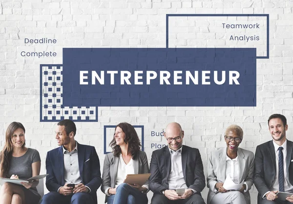 Empresários em fila — Fotografia de Stock
