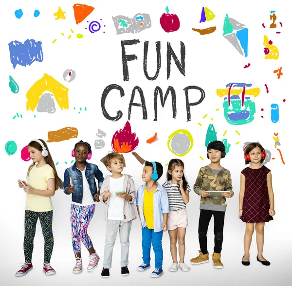 çok kültürlü okul çocukları birlikte