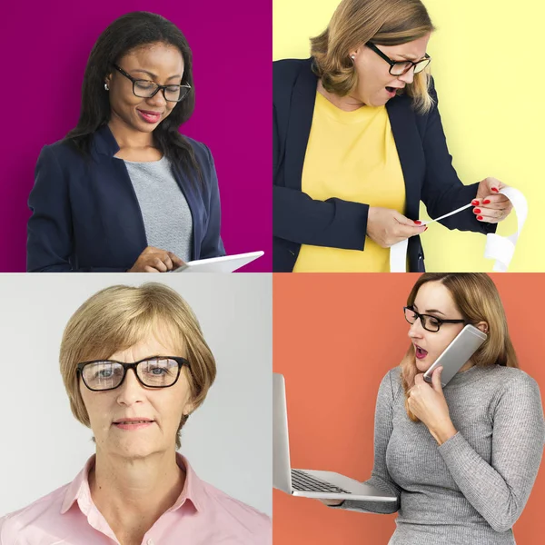 Працюючих жінок бізнес — стокове фото