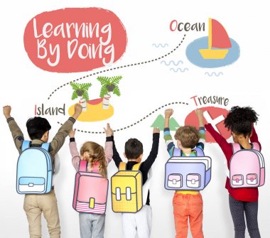 el ele tutuşarak okul çocukları