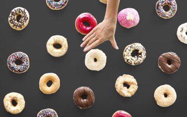 Çörek çeşitli seçme el