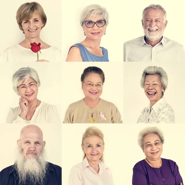 Diversität für Senioren — Stockfoto