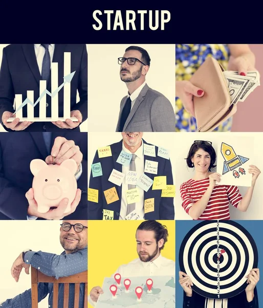 Mensen uit het bedrijfsleven diversiteit brainstormen — Stockfoto