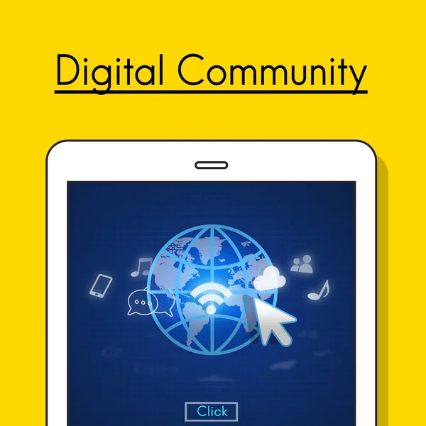 Web design šablonu digitální tablet — Stock fotografie