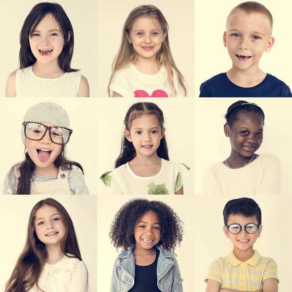 Niños alegres multiculturales — Foto de Stock