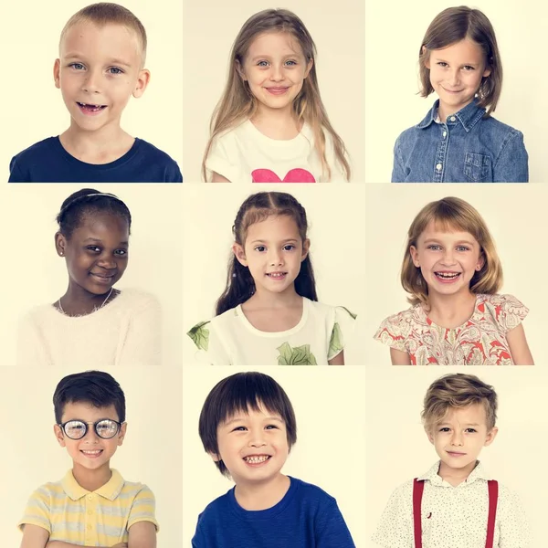 Niños alegres multiculturales —  Fotos de Stock