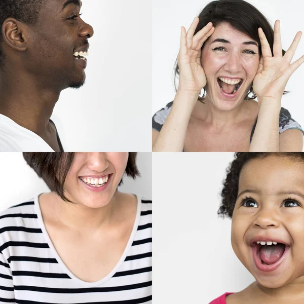 Diversità Persone che ridono — Foto Stock