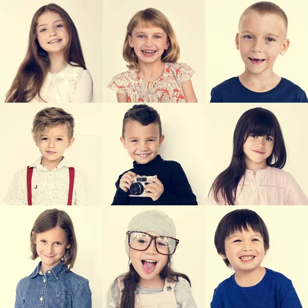 Többnemzetiségű gyönyörű kis gyerekek — Stock Fotó