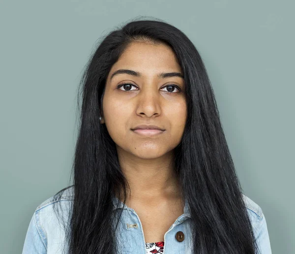 young indian woman face
