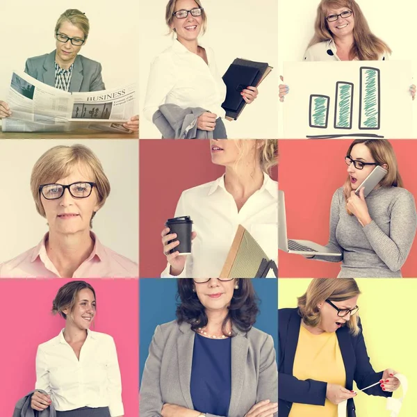 Conjunto de empresas de diversidad Mujeres —  Fotos de Stock