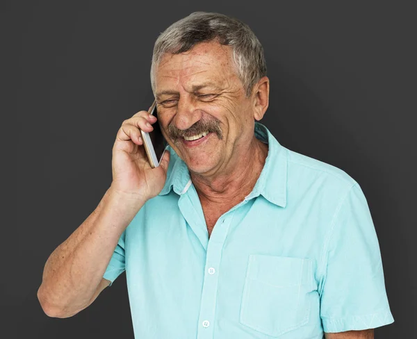 Man Talking on Mobile Phone — Stock Photo, Image