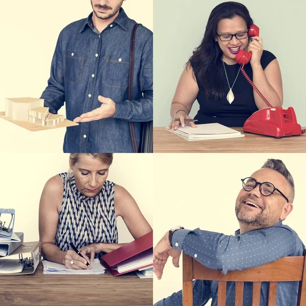 Mensen uit het bedrijfsleven werken — Stockfoto