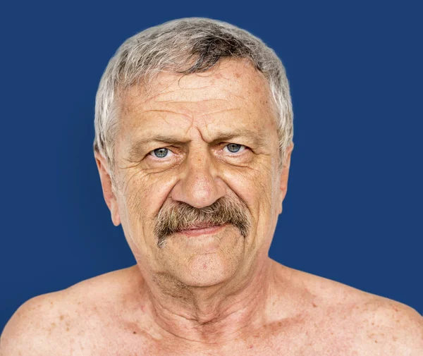 Ανώτερος άνθρωπος με μουστάκι — Φωτογραφία Αρχείου