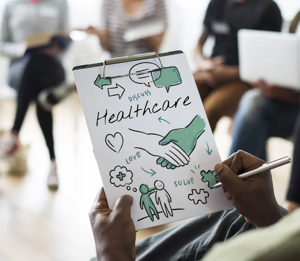 Personas en la presentación de reunión — Foto de Stock