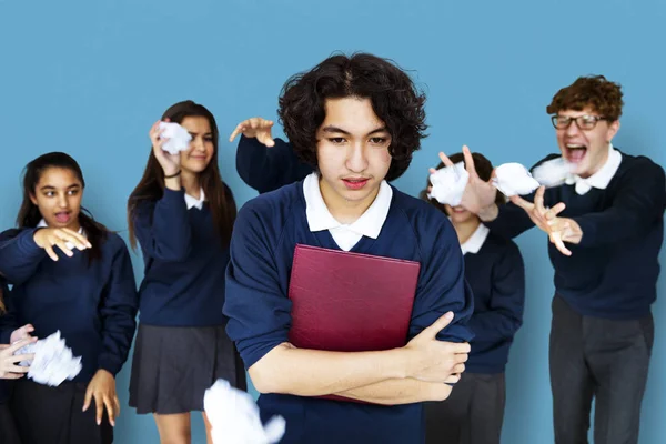 Estudantes Colega de Bullying — Fotografia de Stock