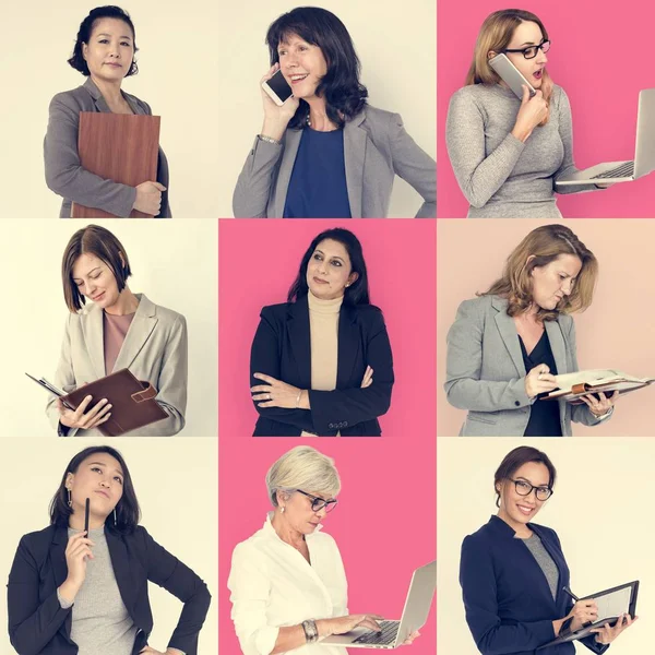 Ensemble de femmes d'affaires de la diversité — Photo