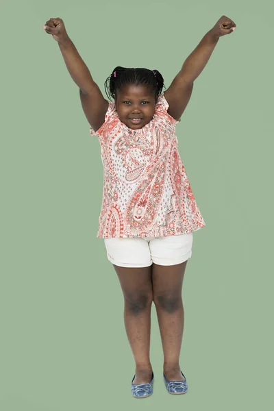 Divertente piccola ragazza africana — Foto Stock