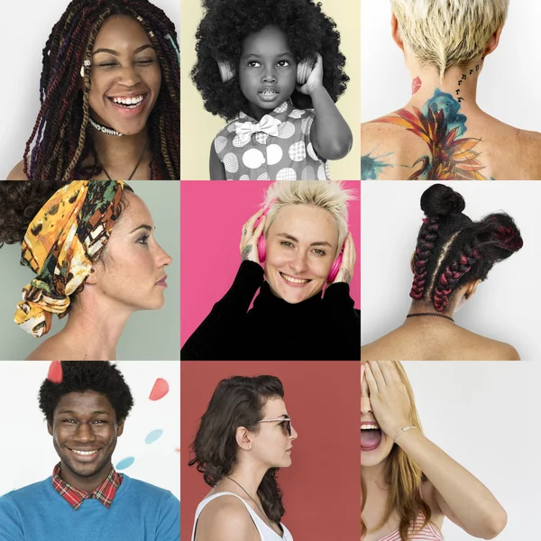 Diversity People Faces — Stock Photo, Image