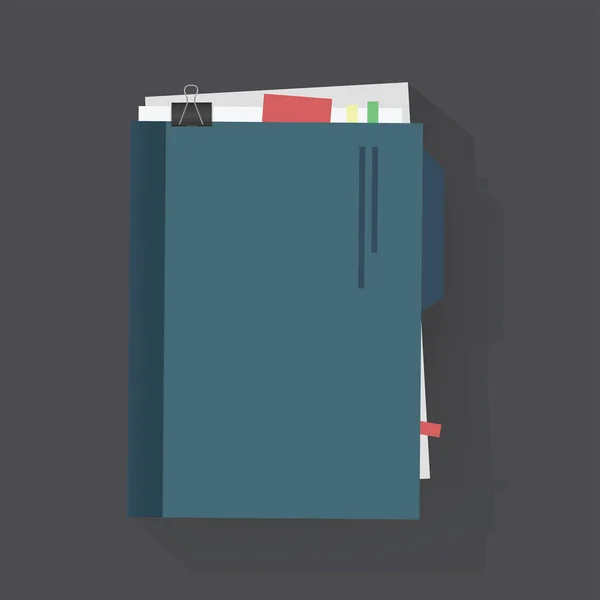 Паперовий блокнот щоденник — стоковий вектор
