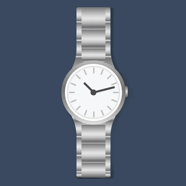 Reloj de pulsera y accesorio de tiempo — Vector de stock