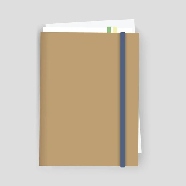 Cuaderno diario libro — Vector de stock