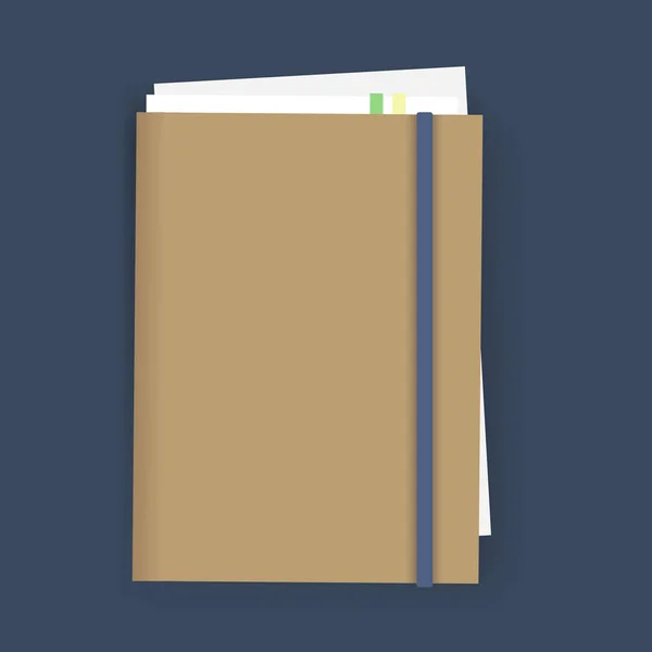 Notebook dagboek boek — Stockvector