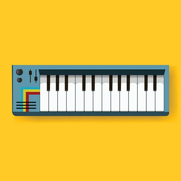 Teclado electrónico digital — Vector de stock