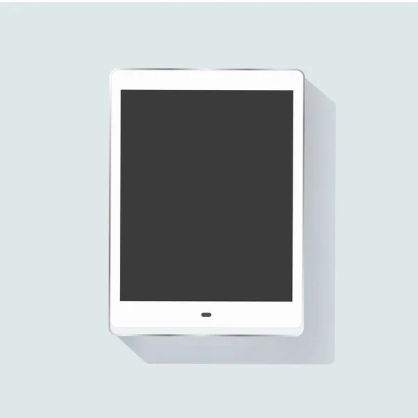 Tableta digital con pantalla en blanco — Vector de stock