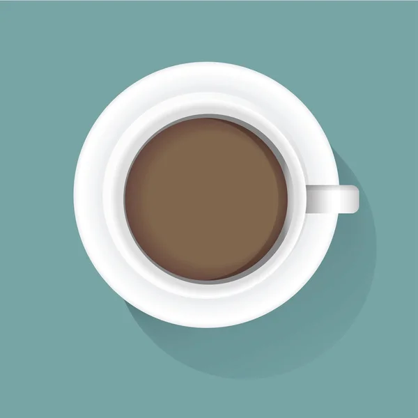 Morgon kaffe i kopp — Stock vektor