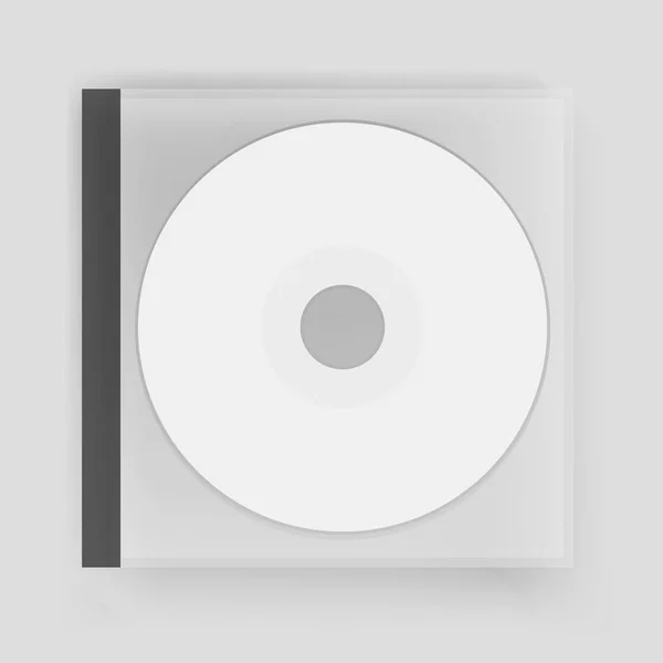 Witte computer Compact disk — Stockvector