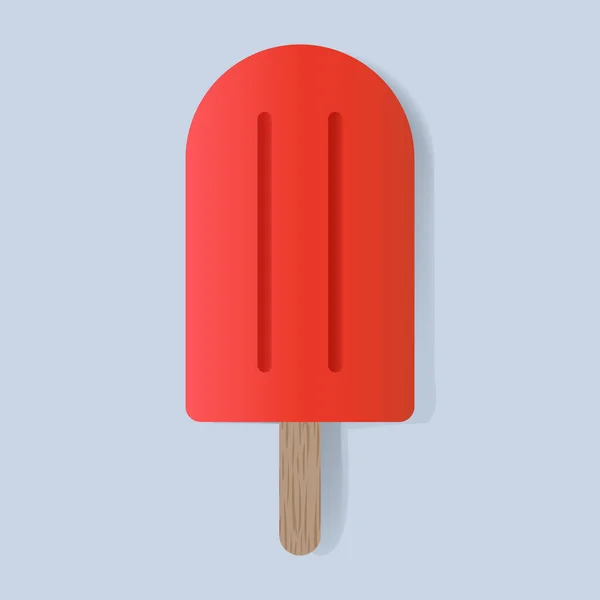 赤い冷凍アイス クリーム — ストックベクタ