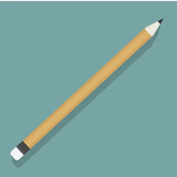 Kauçuk ile kayrak kalem — Stok Vektör