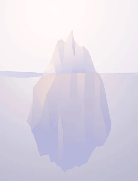 Айсберг в море — стоковый вектор