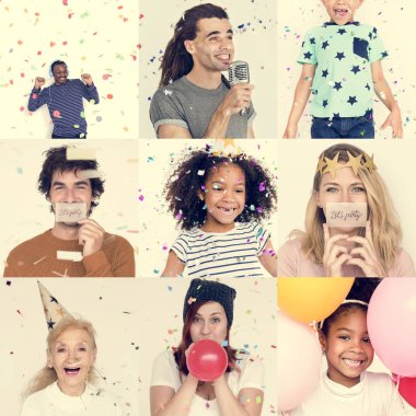 etnik insanlar eğleniyor