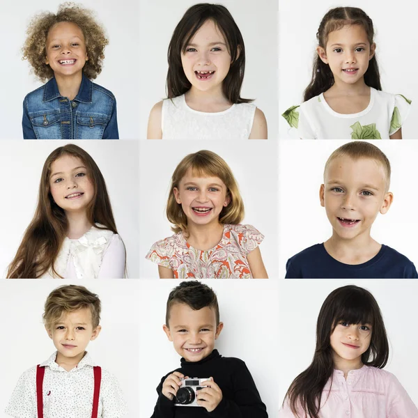 Bambini allegri multiculturali — Foto Stock