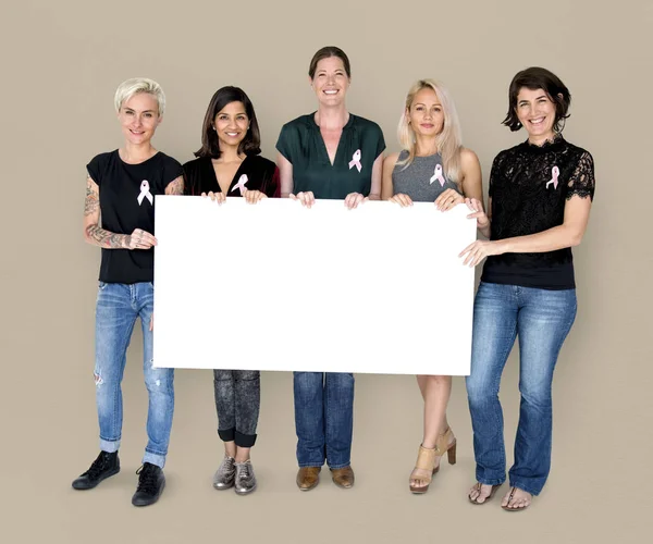 stock image women with aids ribbons 