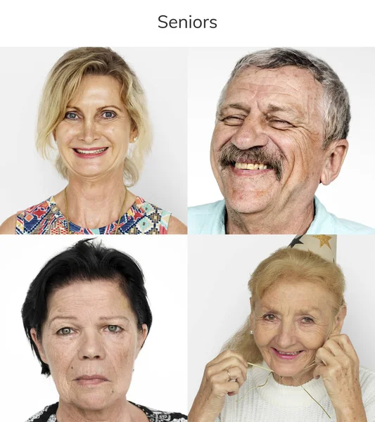 Diversität für Senioren — Stockfoto