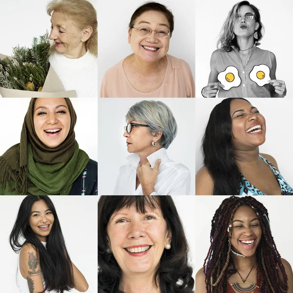 Diversidad Mujeres en el estudio — Foto de Stock