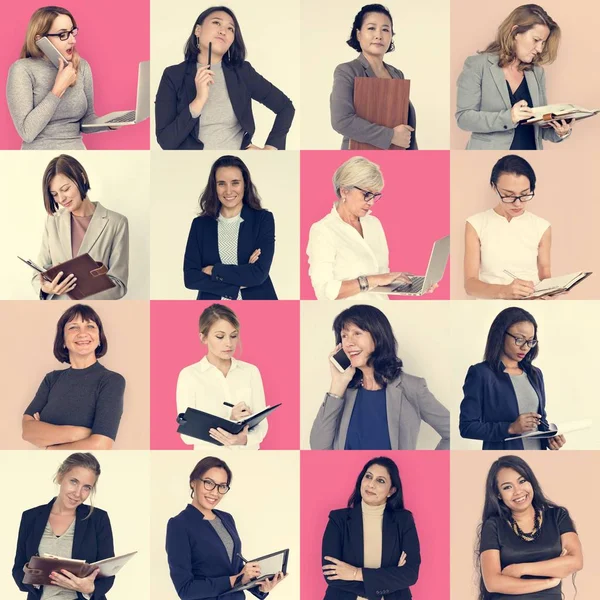 Conjunto de empresas de diversidad Mujeres —  Fotos de Stock