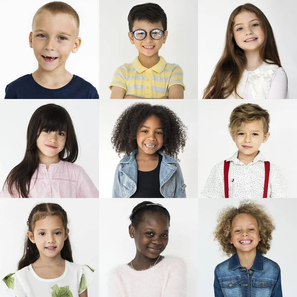 Crianças alegres multiculturais — Fotografia de Stock