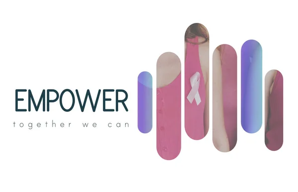 Donna supporto cancro al seno — Foto Stock
