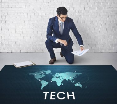 genç işadamı beyin fırtınası 