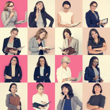 Çeşitlilik iş kadınları kümesi