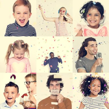 etnik insanlar eğleniyor