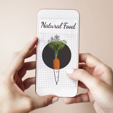 Smartphone kullanarak eller