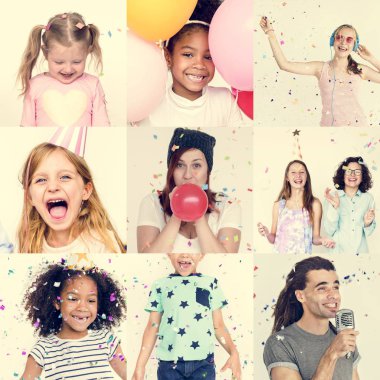 insanlar yüz ifadeleri ile gülüyor