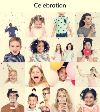 mutlu ve gülümseyen insanlar