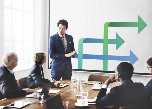 Business people at seminar in office — Stock Photo, Image