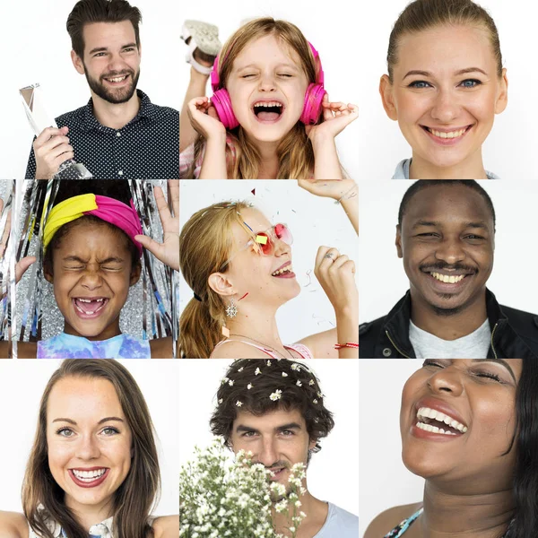 Szczęśliwy i uśmiechniętych ludzi — Zdjęcie stockowe