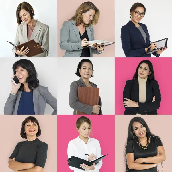Conjunto de empresas de diversidad Mujeres —  Fotos de Stock